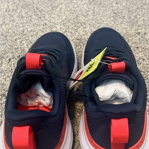 All in Motion Kids Navy and Coral Sneakers - Picture 3 of 5